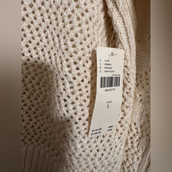Anthropologie Daily Practice Half Zip Oversized Pullover Sweater Womens Large - Picture 5 of 11